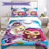 3pcs Little Charmers Bedding Set Duvet Cover Closure Includes 1 Duvet Cover & 2 Pillowcases, Soft and Comfortable for All Seasons.