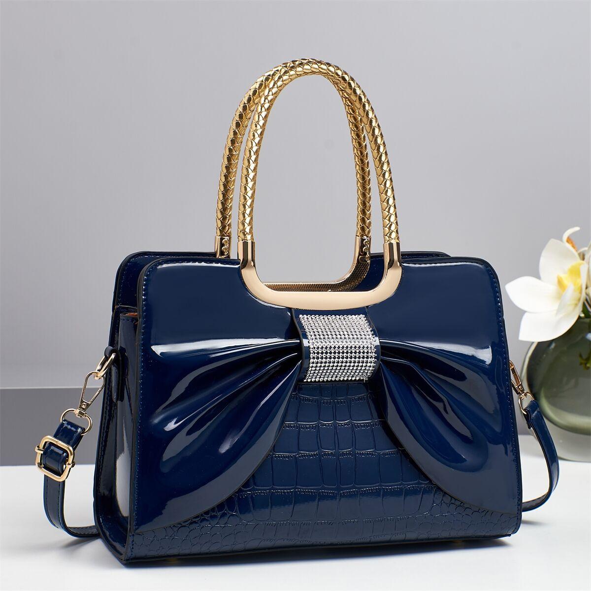 

2026 women s new crossbody bag, mother s bag, atmospheric handbag, women s bag синий