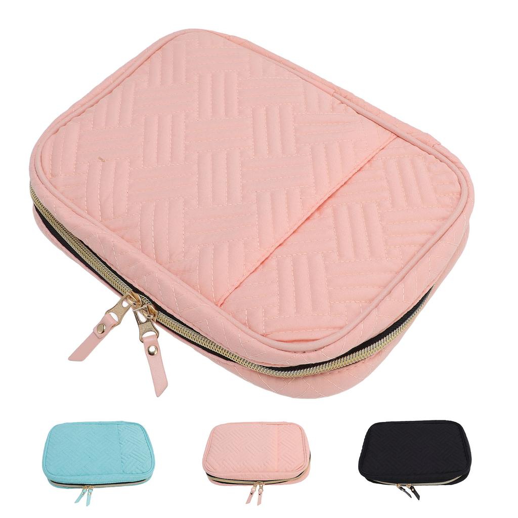 Jewelry Travel Case Ring Binder Storage Book with Clear Pockets Zippered Organizer for Necklace Earr