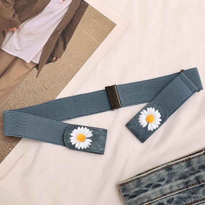 Invisible and Traceless Lazy Belt for Women's Elastic Elastic Trousers Belt for Jeans Pants Large Change Small Waist-retracting Artifact Belt