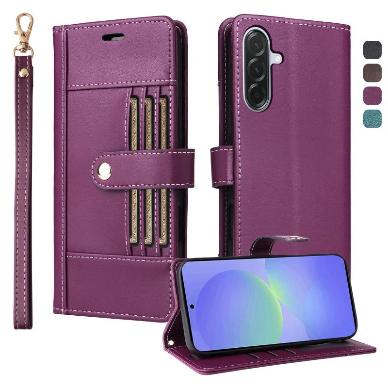 Flip Leather Phone Case for Samsung Galaxy A56 5G A36 A26 A16 A55 A35 A15 A54 A34 A14 A13 A53 A33 Wallet Card Cover Coque Etui
