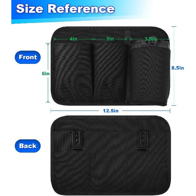 Cosmos Airplane Seat Back Pocket Organizer - Car Seat Pocket Stock Storage Bag & Airline Seat Pocket Hanging Holder Pouch For Holding Water Bottle,