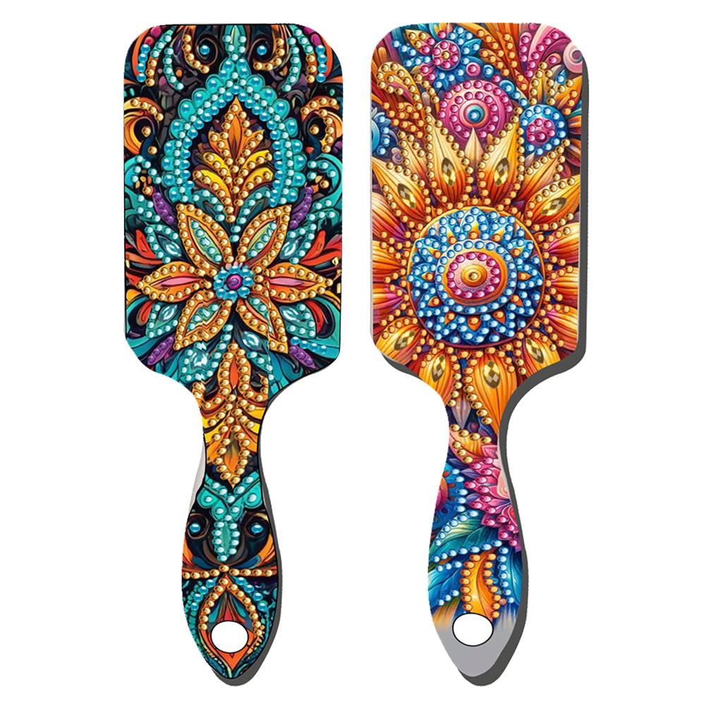 

2 шт. Расческа с бриллиантами, щетка для волос, материалы для рукоделия, расческа со стразами, хрустальная бриллиантовая щетка для волос для женщин