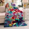 3D Printed Cute Cartoon The Little Mermaid Blanket, Home & Travel Blanket, Soft and Fluffy Winter Blanket Gift for Children and