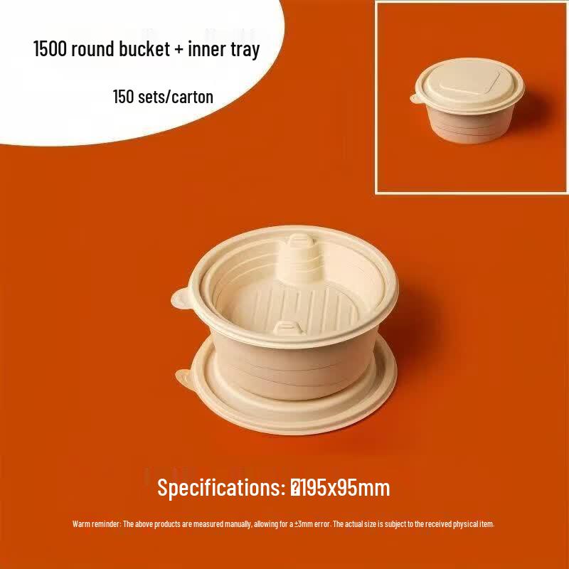 Biodegradable Corn Starch Round Food Containers