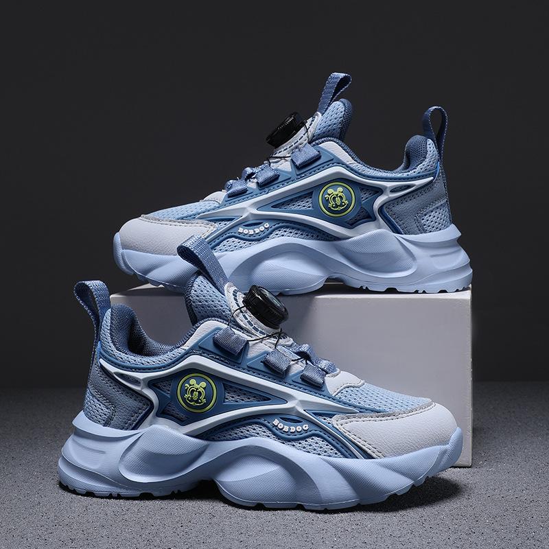 Children's Sports Shoes Non-slip Soft Sole Spring and Autumn 2025 New Rotating Buckle Casual Boys Outdoor Dad Shoes