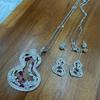 Medieval Style Flower Vine Red Lace Gourd Necklace Ruyi Hollow Collarbone Chain Hair Ruyi National Style