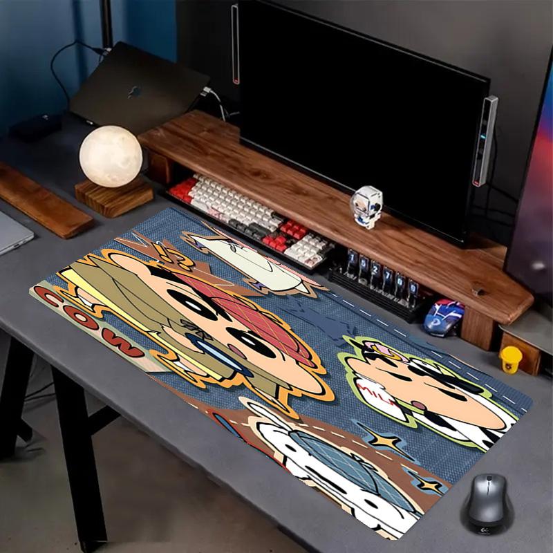 Crayon Shin Baskılı Mouse Pad, Kaymaz Masaüstü klavye Matı, PC Dizüstü Oyun Çalışma Günlük Kullanım için, Havalı Festival Sürpriz Hediye