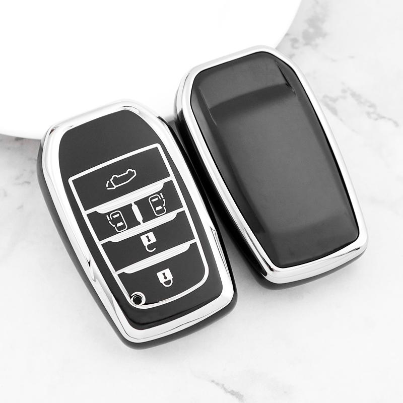 2/3/4/5/6 Butoane Auto Fără Cheie TPU Husă Cheie Auto pentru Toyota Land Cruiser Prado150 RAV4 Venza SIENNA Corolla Camry Yaris
