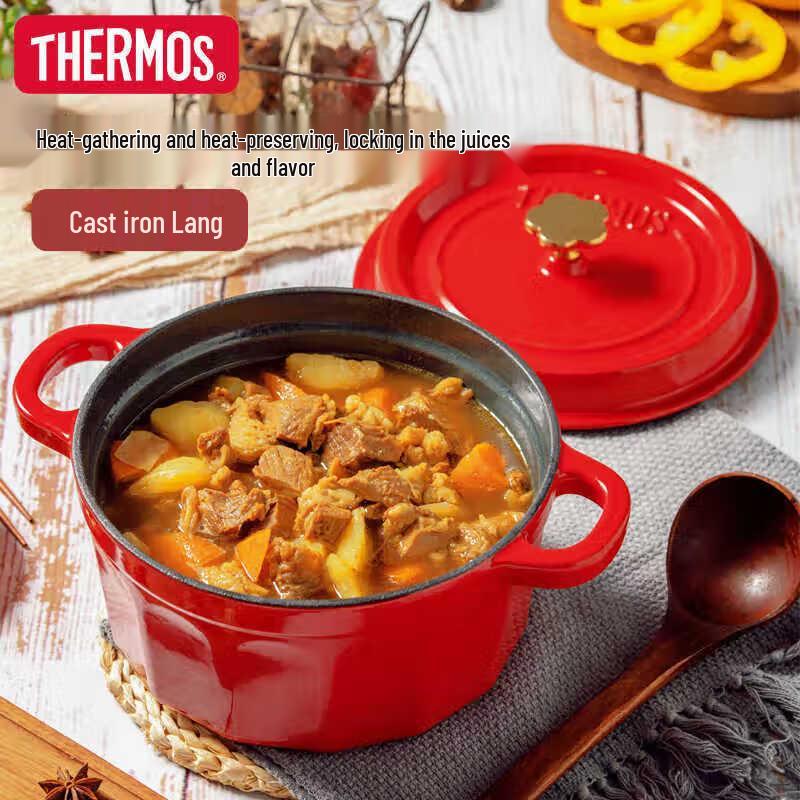 THERMOS French Style Enamel Cast Iron Pot