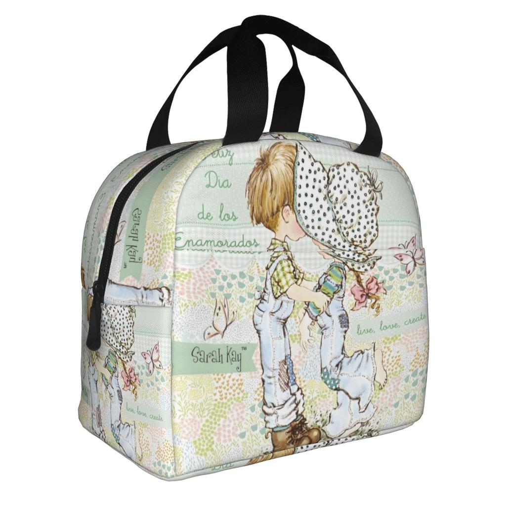 Cartoon S-Sarahs K-Kays Lunch Bag Men Women Kawaii Girl  Cooler Thermal Insulated Lunch Boxes for Adult Office