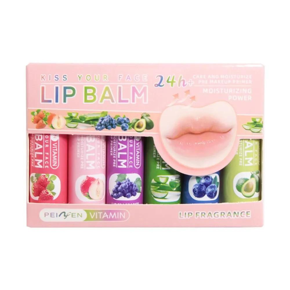 

6pcs-shaped Lip Balm For Women: Moisturizing, Hydrating, Preventing Dryness And Cracking, Removing Dead Skin, And Reducing Lip Lines.