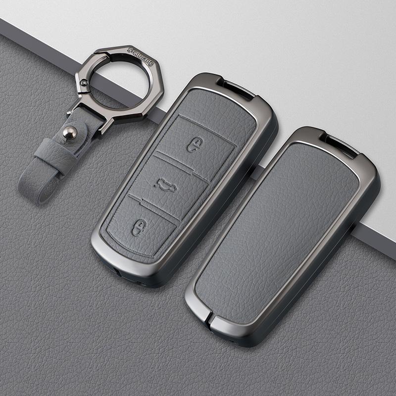 Zinc Alloy Leather Car Key Case For Volkswagen Cc Passat B6 B7 Passat 3C Cc Maogotan R36 B5 B7L Key Holder Car Key Case