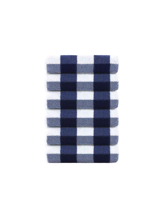 TETO 6P Checkerboard Navy Supima Towel 230g Navy 230g