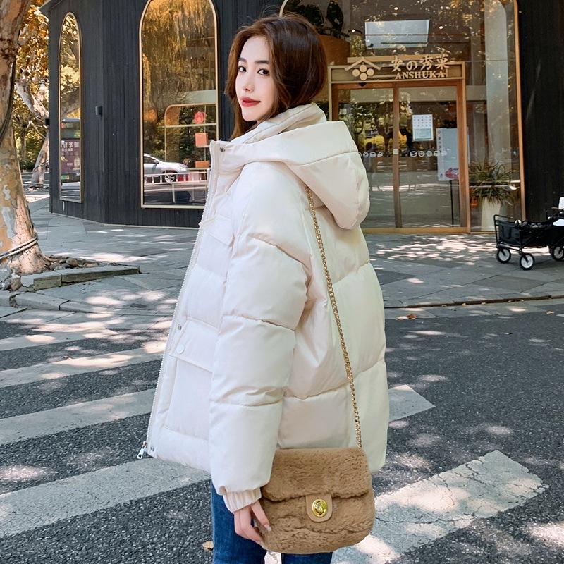 Short Down Cotton-padded Jacket Women's Korean Version Loose Autumn and Winter Jacket Thickened Cotton-padded Jacket