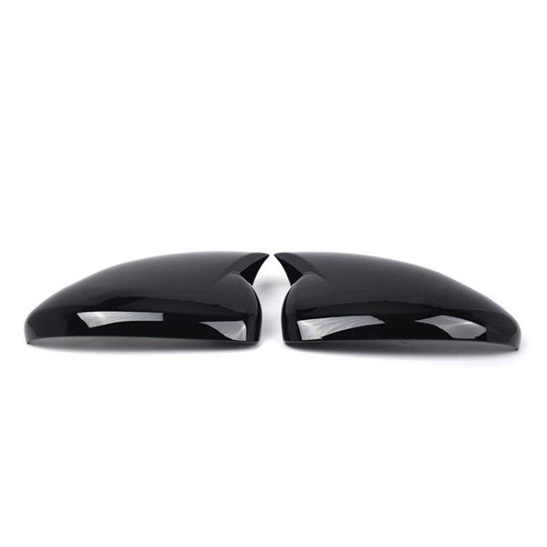 Black Plastic Rearview Mirror Cover for Chevrolet Cruze None