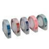 5pcs 3D Embossing Label Tapes 9mm Width 9.8ft Length Thermal Transfer Automatic Label Identification