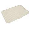Silicone Dish Drying Mat with Slope Drain Design Non Slip Sink Dish Drying Rack Mat for Kitchen Counter