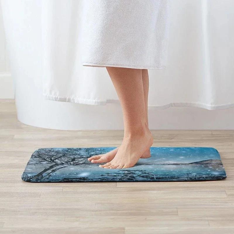 Funny Boston Terrier Dog Doormat Indoor Anti-Slip Suede Carpet Entrance Rug for Living Room Bedroom Kitchen Bathroom Door Mats