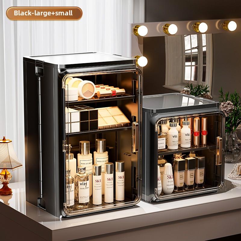 Cosmetic Storage Box Desk Lipstick Powder Dust-proof Storage Rack Large Capacity Perfume Skin Care Dressing Table Organizer Box