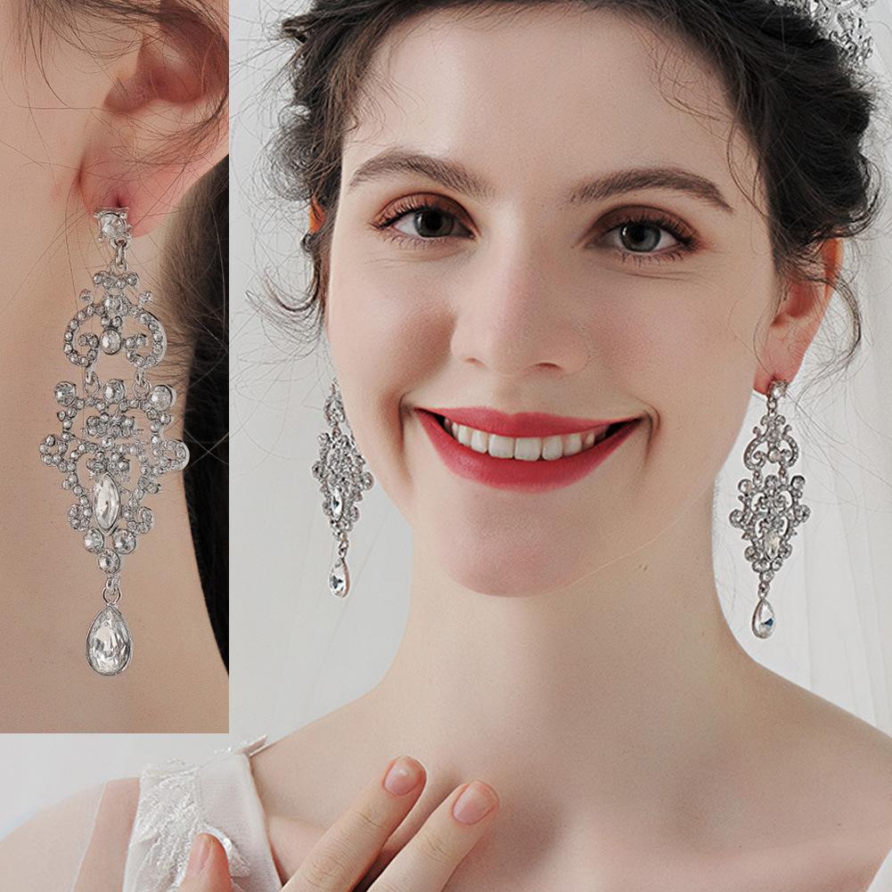 Koupit Alloy rhinediamond earrings trend daily vintage earrings light