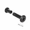 uxcell Screw Posts, Belt Buckle Binding Bolts, Leather Fasteners, 8mm Hole Diameter, Male M6x25mm, Carbon Steel, Black, Pack of 10