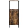Bathroom Cabinet with Shelves Smoked Oak 36 X 35 X 95 Cm