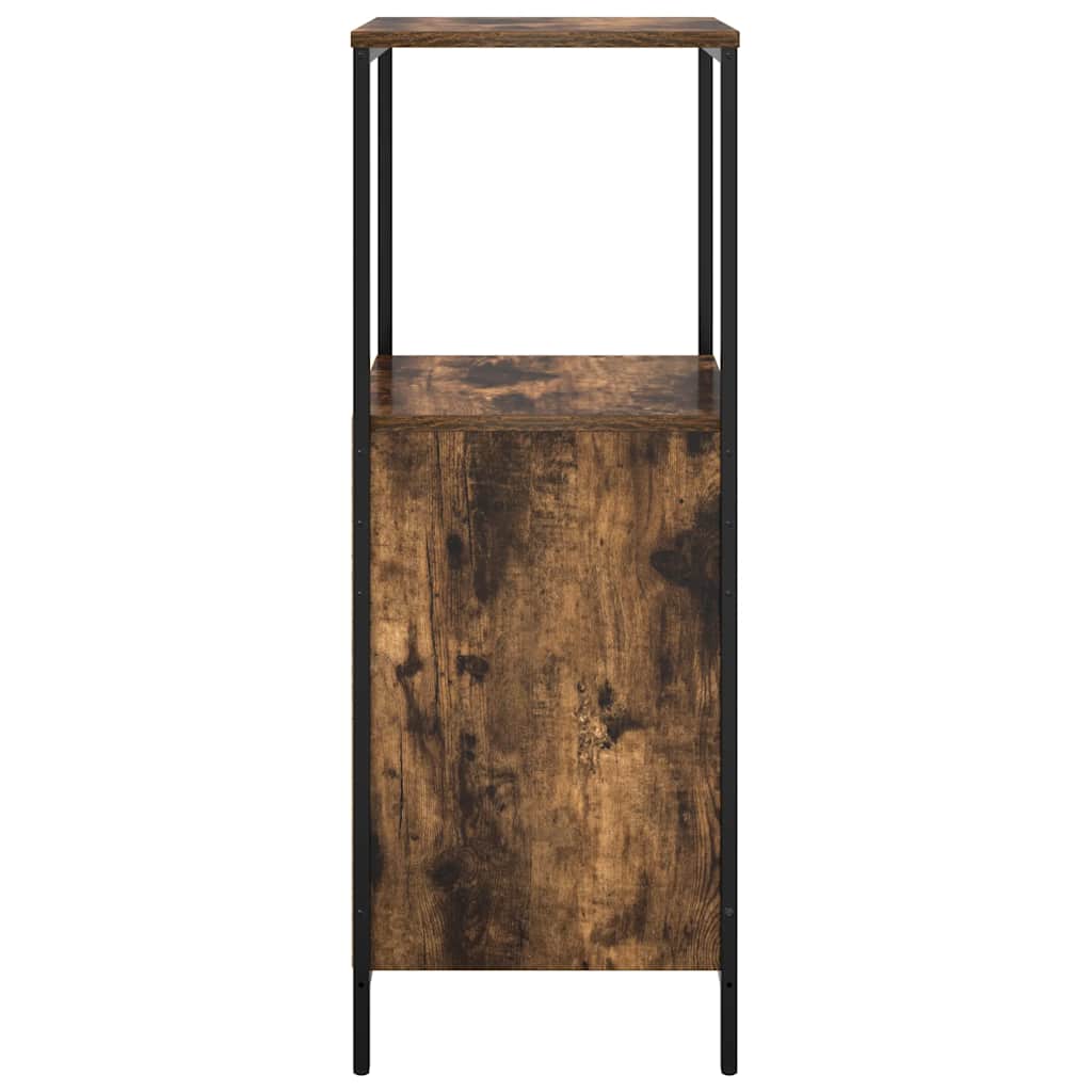 Bathroom Cabinet with Shelves Smoked Oak 36 X 35 X 95 Cm
