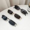 Mode Kleine Rechthoekige Zonnebril Mannen Vrouwen Vintage Vierkante Rij Zonnebrillen Merk Metalen Frame Brillen lentes de sol mujer