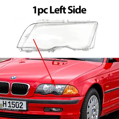 Headlights Cover for BMW 3 Series E46 Sedan 4 Doors 1998-2001 Car Headlamp Lens Glass Replacement Front Lamp Shade Auto Shell