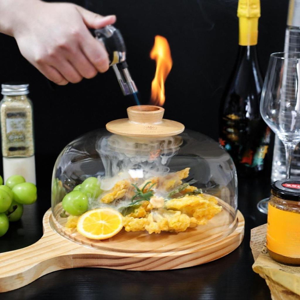 Glass Smoker Smoke Infuser Cover Lid Cocktails Drinks Foods Transparent Smoking Dome
