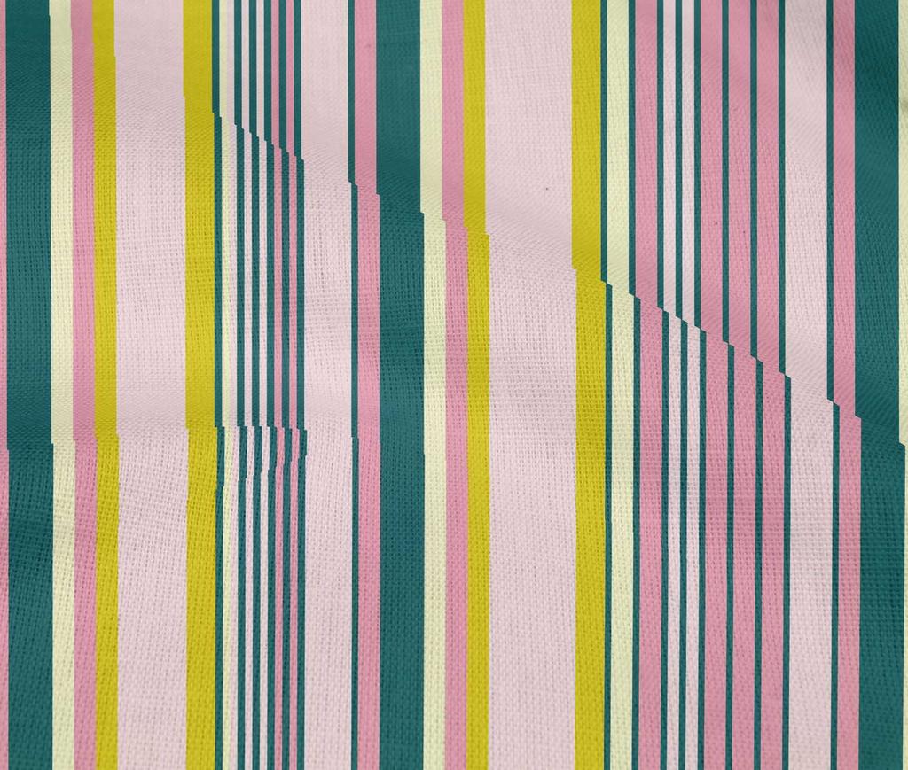 oneOone Tkanina Bawełniana Elastyczna Tkanina w Paski Bayadere Druki na Metr 40 Cali