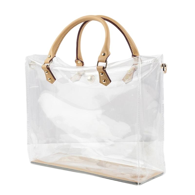 D0LF Clear PVC DIY Tote Bag Handbag Making Kit Handmade Gift Bags Craft Accessories Tool Set Birthday Holiday