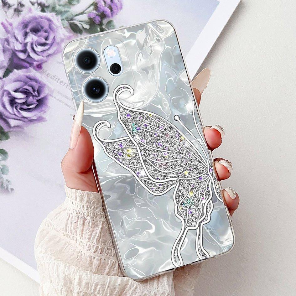 For Cover OPPO Reno 14F 2025 Case Reno14F Popular Bamboo Bowknot Soft Silicone Clear TPU Bumper For OPPO Reno14 F CPH2743 Shells