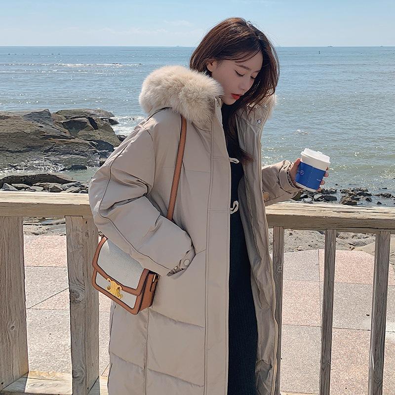 Winter New Padded Down Cotton-padded Jacket Coat with Foreign Flavor and Large Fur Collar Cotton-padded Jacket