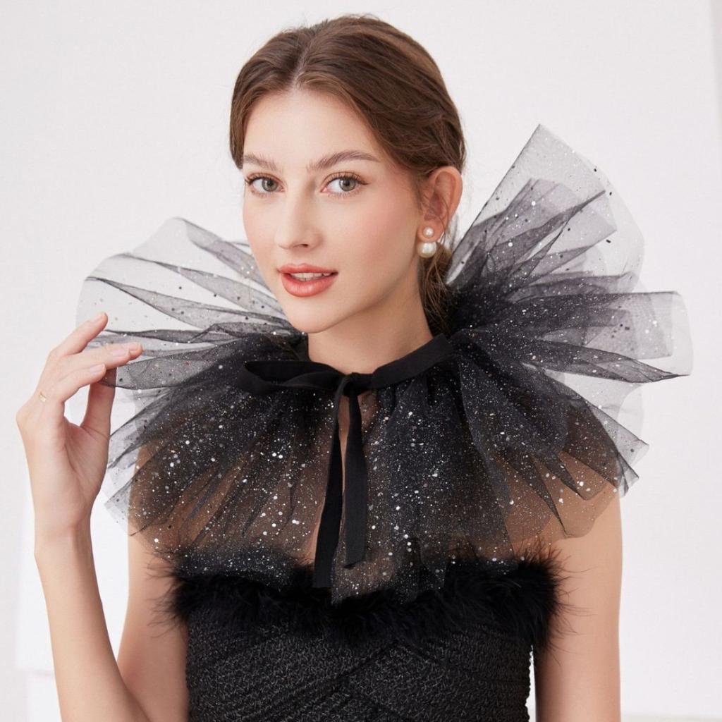 Fashion Lapel Fake Collar Girls Vintage Detachable Shirt False Collar for Women Blouse Sweater Lapel Top Neckwear Ties