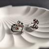 Silver Earrings with Natural Garnet 3.468ct (2182030)