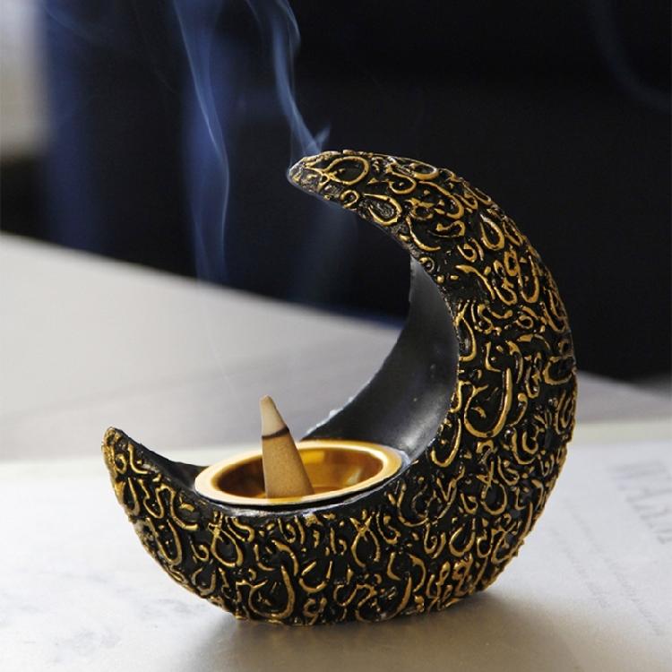 Artistic Moon Incenses Burners High Temperatures Resistant, Enhances Aesthetic Appeal Living Room Bedrooms