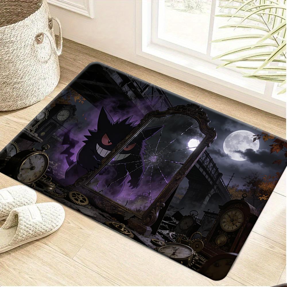 Cute Jirachi Forest Scenery Pokemon Anime Print Absorbent Non-Slip Soft Indoor Home Bathroom Entryway Floor Doormat Rug 40cm x 60cm