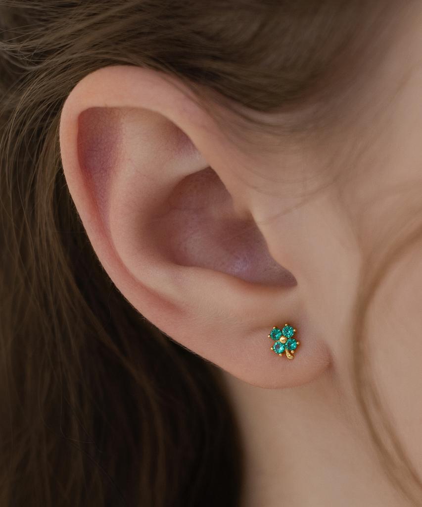Tatiana [Musinsa Exclusive] (Silver 925) Lucky Leaf Earrings Ec3196