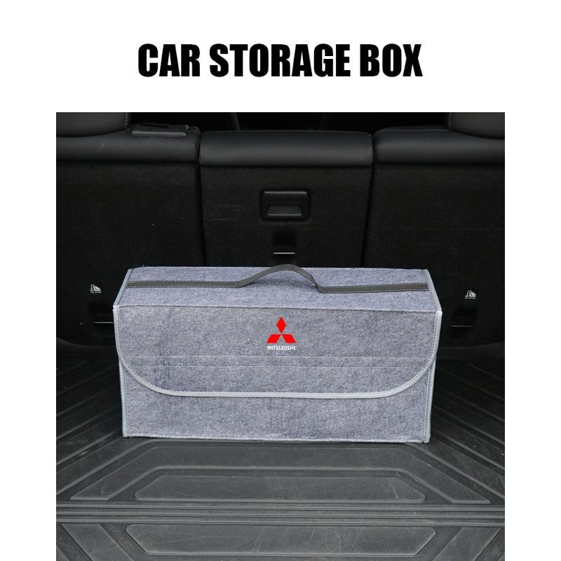 Car Soft Felt Storage Bag Organizer Cars Foldable Trunk Bag For Mitsubishi Lancer 9 Ex Evo ASX L200 Colt Pajero Sport