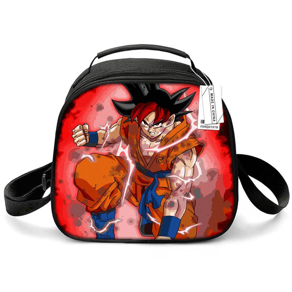 Dragon Ball Children'S Lunch Bag, Elementary School Lunch Box Bag, Ice Bag, Cartoon Shoulder Portable Meal Bag