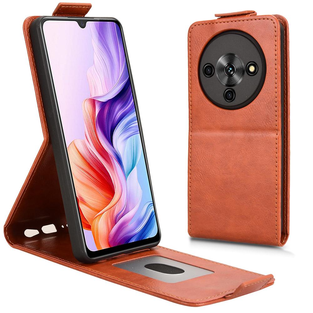 For ZTE Blade A76 5G Stand Case Magnetic Clasp Vertical Flip Leather Phone Cover with Card Holder