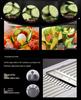 Multifunctional Vegetable Cutter: Potato Shredder, Grater, Slicer, Dicer & Wavy Radish Cutter.