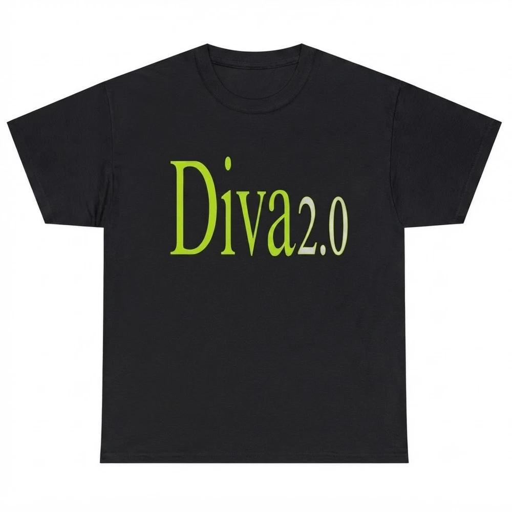 Diva Bold Stateunisext Black TShirt S
