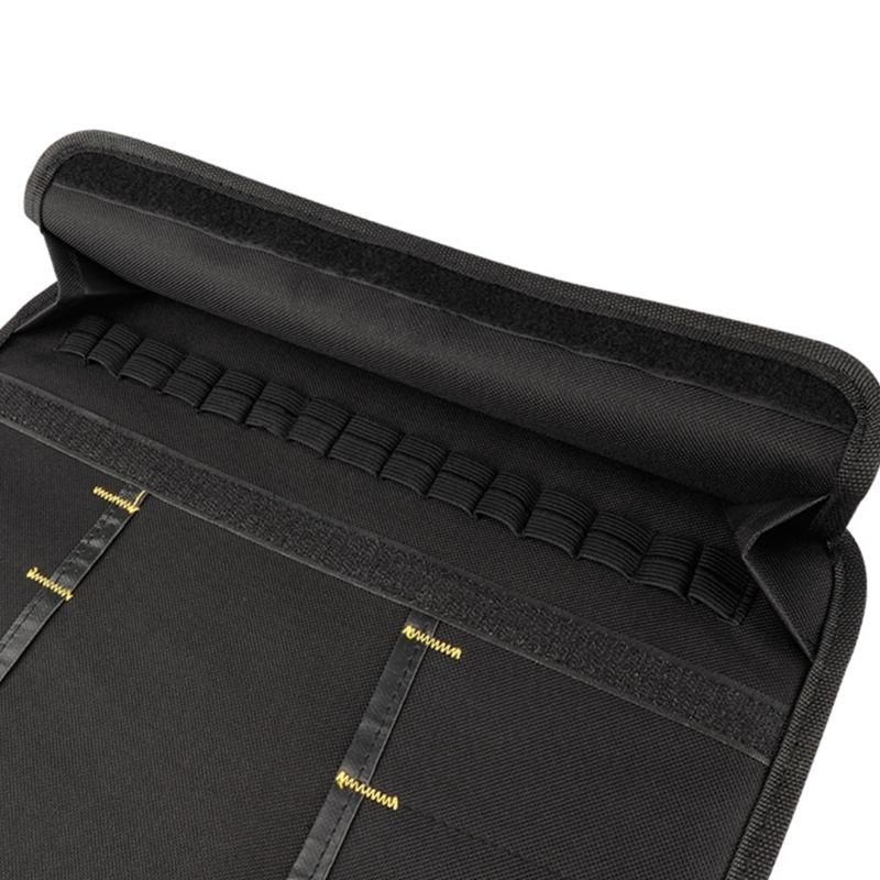 Portable Tool Storage Bag Features Multi Compartment Design Top Handle Side Strap for Convenient Carrying Sturdy