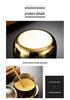 Luxury Korean 304 Stainless Steel Spice Jars: Salt & Oil Jar with Spoon, Gold Accent