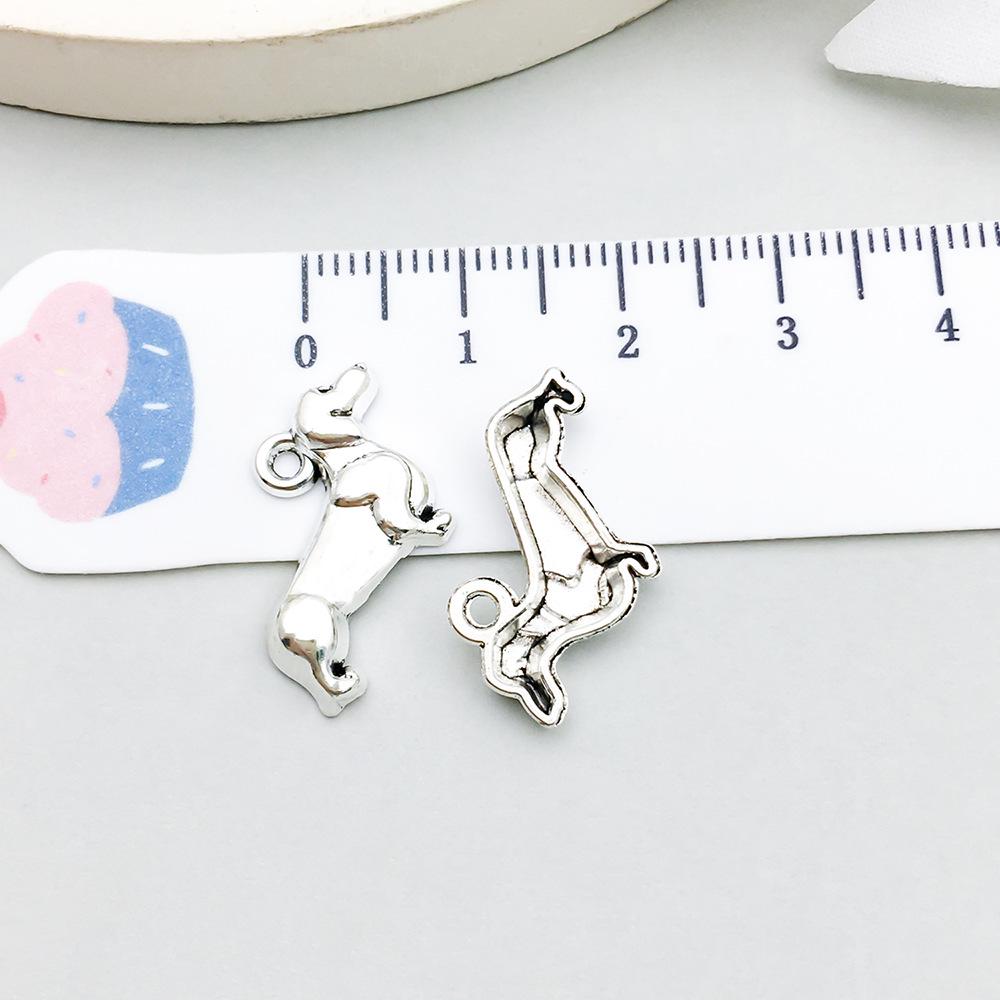 Set di 100 Ciondoli Gatto Farfalla Luna Argento Antico per Braccialetti e Collane Fai da Te