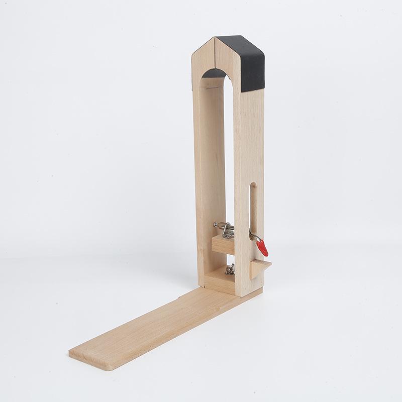 

Sheng Yi Chuang Hand-Stitched Leather Clamp: Medium Beech Wood Auxiliary Tool for Leather Sewing