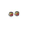50pcs 100pcs 3D Hot sale 14mm Aluminum Car KeyChain Logo Key Fob Decoration Emblem Auto Key Badge Sticker Accessories